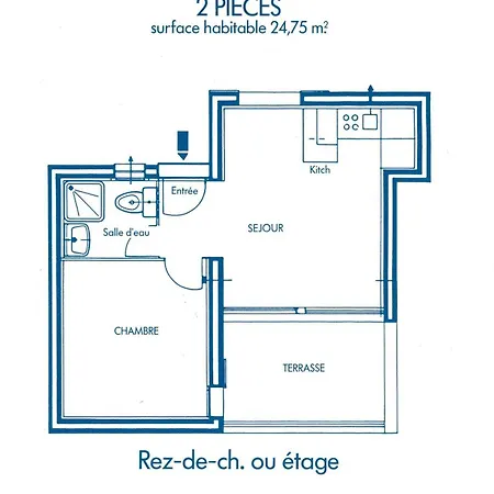 2 Pieces 4 Couchages Port Naturisme Pl010-1004 * Leucate
